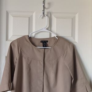 New York & Company Tan Cape Jacket